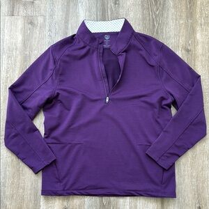 Graham Luxe Purple Quarter-Zip Pullover